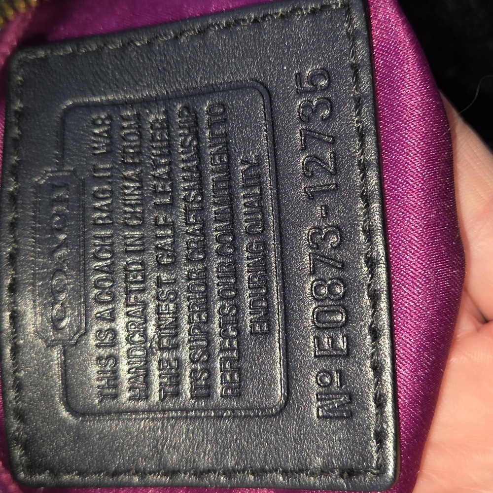 Coach Zoe 12735 2008 Patent Hobo Black Shoulderbag Great Used Condition - Picture 2 of 16